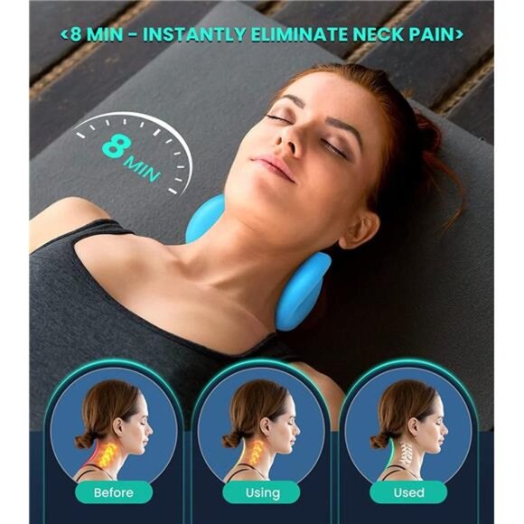 Neck Stretcher for Neck Pain Relief 2 Mode, Cervical Neck Traction Device Pillow - Picture 3 of 6
